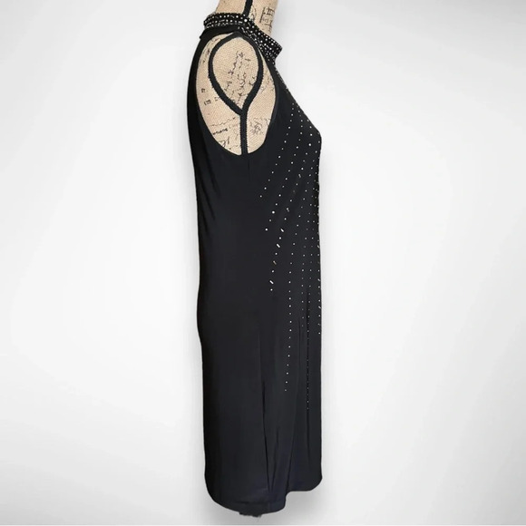 WHITE HOUSE BLACK MARKET Women's Sleeveless Mock Neck Shift Dress Small | EUC - Picture 6 of 8